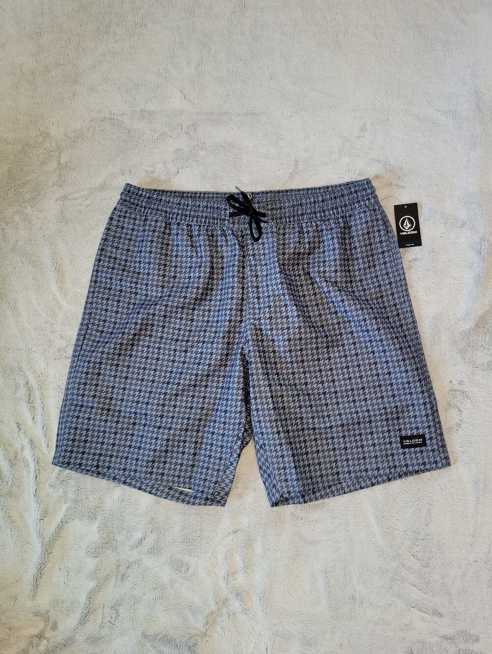 Volcom Mens Large Preston Hybrid Shorts Swim Trunks Drawstring Stretch Pockets